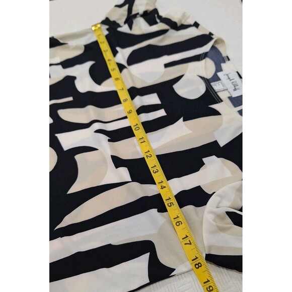 Joseph‎ Ribkoff Vanilla Multi Geometric Print Shirt Dress Ocean View Size 8 - Picture 8 of 9